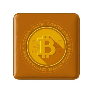 مگنت مربعی ارز دیجیتال بیت کوین