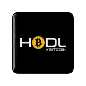 مگنت مربعی Hodl Bitcoin