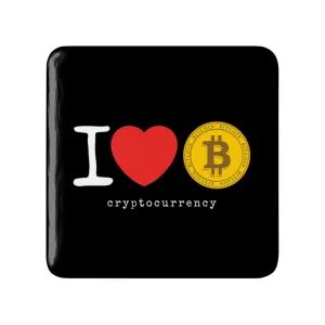 مگنت مربعی I Love Bitcoin