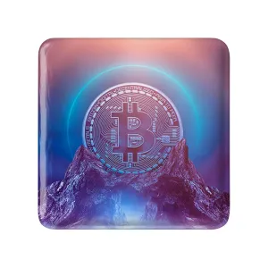 مگنت مربعی ارز دیجیتال بیت کوین