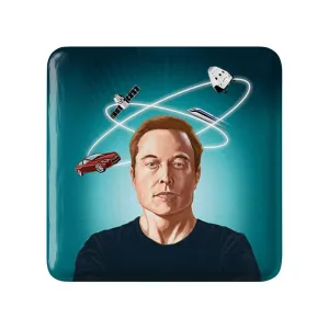 مگنت مربعی ایلان ماسک Elon Musk