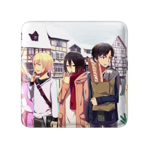 مگنت مربعی ارن و میکاسا انیمه اتک آن تایتان Attack on Titan