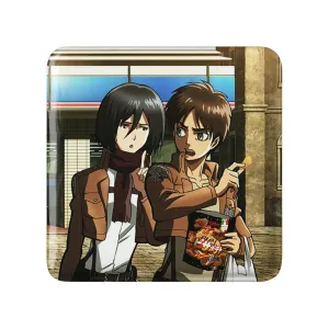 مگنت مربعی میکاسا و ارن انیمه اتک آن تایتان Attack on Titan