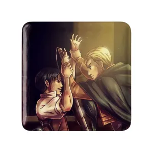 مگنت مربعی اروین و لیوای انیمه اتک آن تایتان Attack on Titan