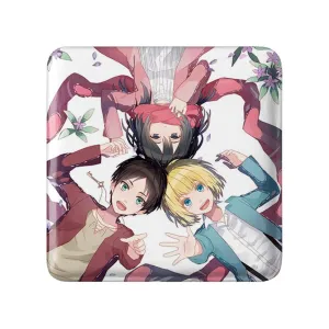 مگنت مربعی ارن و میکاسا و آرمین انیمه اتک آن تایتان Attack on Titan