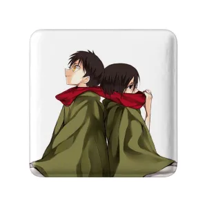 مگنت مربعی ارن و میکاسا انیمه اتک آن تایتان Attack on Titan