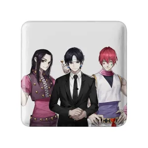 مگنت مربعی هیسوکا و کرولو و ایلومی انیمه هانتر ایکس هانتر Hunter × Hunter