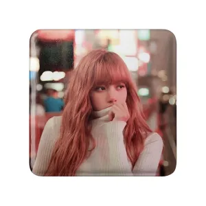 مگنت مربعی لیسا بلک پینک Black Pink