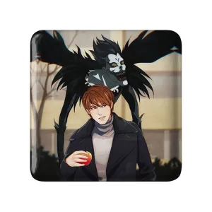 مگنت مربعی لایت و ریوک انیمه دفترچه مرگ Death Note