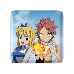 مگنت مربعی ناتسو و لوسی انیمه فری تیل Fairy Tail