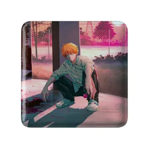 مگنت مربعی دنجی انیمه مرد اره ای Chainsaw Man