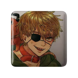 مگنت مربعی دنجی انیمه مرد اره ای Chainsaw Man