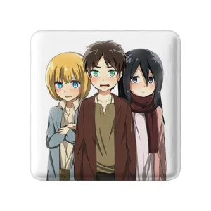 مگنت مربعی میکاسا و ارن و ارمین انیمه اتک آن تایتان Attack on Titan