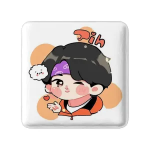 مگنت مربعی جین Jin گروه بی تی اس BTS