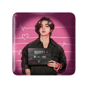 مگنت مربعی تهیونگ Taehyung گروه بی تی اس BTS