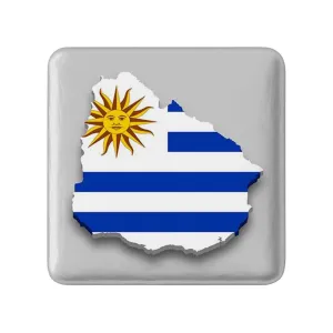 مگنت مربعی پرچم اروگوئه