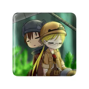 مگنت مربعی ریکو و ریگ انیمه ساخته شده پرتگاه Made in Abyss