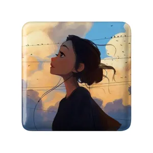 مگنت مربعی دخترانه
