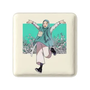 مگنت مربعی دخترانه باحجاب