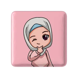 مگنت مربعی دخترانه باحجاب