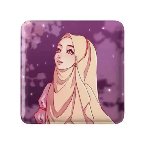مگنت مربعی دخترانه باحجاب