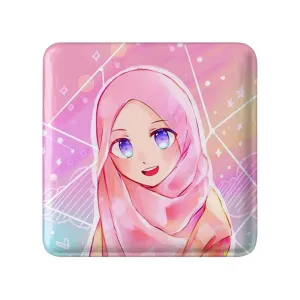 مگنت مربعی دخترانه باحجاب