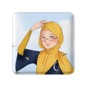 مگنت مربعی دخترانه باحجاب