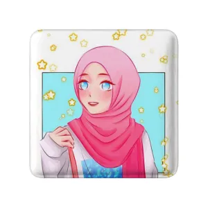 مگنت مربعی دخترانه باحجاب