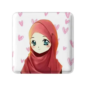 مگنت مربعی دخترانه باحجاب