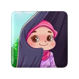 مگنت مربعی دخترانه باحجاب