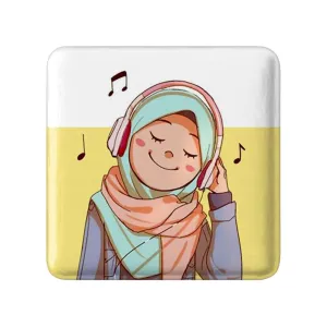 مگنت مربعی دخترانه باحجاب