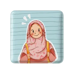 مگنت مربعی دخترانه باحجاب