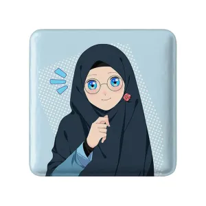 مگنت مربعی دخترانه باحجاب