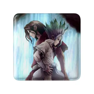 مگنت مربعی تسوکاسا شیشیو و سنکو انیمه دکتر استون Dr. Stone
