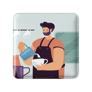 مگنت مربعی باریستا کافه چی