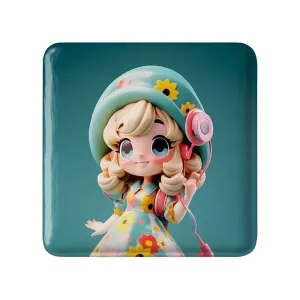 مگنت مربعی دخترانه