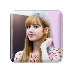 مگنت مربعی لیسا گروه بلک پینک Black Pink