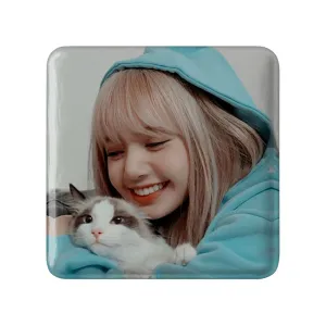 مگنت مربعی لیسا گروه بلک پینک Black Pink