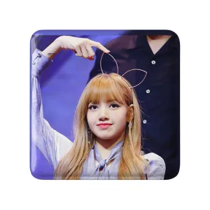 مگنت مربعی لیسا گروه بلک پینک Black Pink