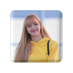 مگنت مربعی لیسا گروه بلک پینک Black Pink