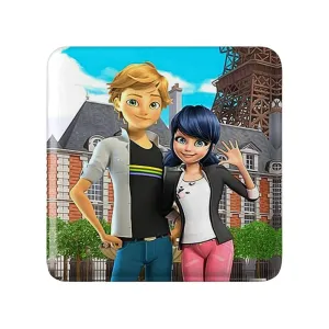 مگنت مربعی دختر کفشدوزکی و پسر گربه ای