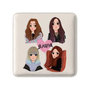 مگنت مربعی گروه بلک پینک Black Pink