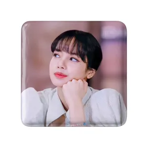 مگنت مربعی لیسا گروه بلک پینک Black Pink