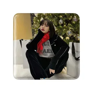 مگنت مربعی لیسا گروه بلک پینک Black Pink