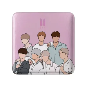 مگنت مربعی گروه بی تی اس BTS