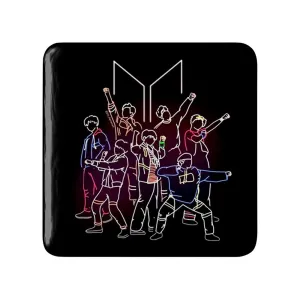 مگنت مربعی گروه بی تی اس BTS