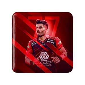 مگنت مربعی سعید آقایی پرسپولیس