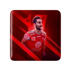مگنت مربعی مهدی شیری پرسپولیس