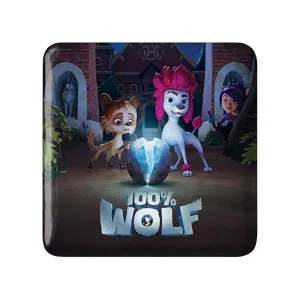 مگنت مربعی صد درصد گرگ Wolf 100%