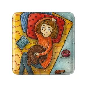 مگنت مربعی دختر
